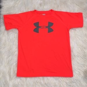 Under Armour Orange HeatGear T-shirt YD/JM/M